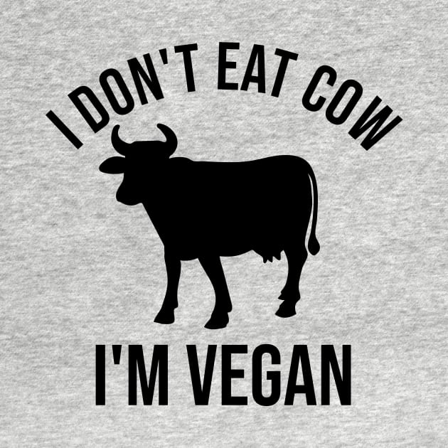 I don't eat cow. I'm vegan by cypryanus